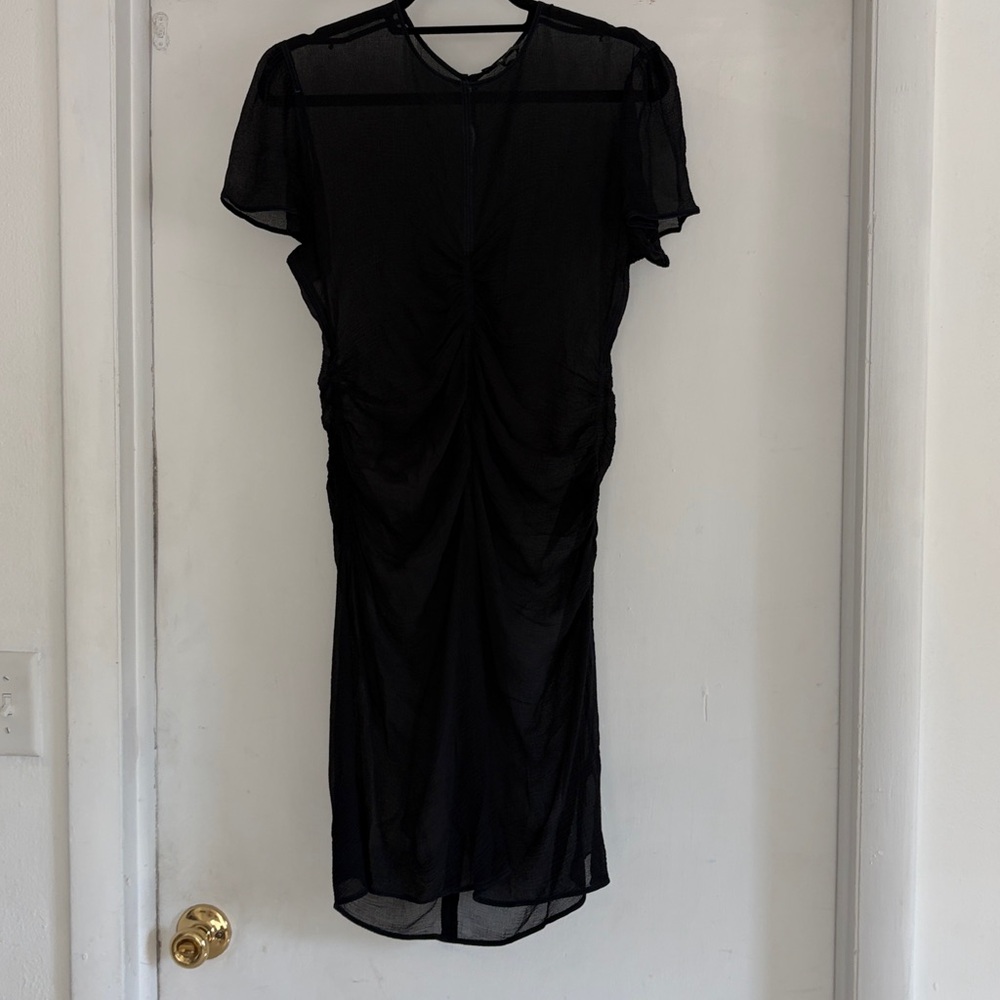 Rag & Bone Midnight Black Textured dress